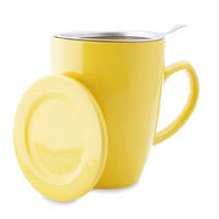 `Plint` Yellow Mug 300ml with Strainer