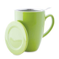 `Plint` Green Mug 300ml with Strainer