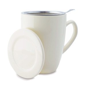 `Plint` Cream Mug 300ml with Strainer