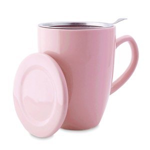 `Plint` Pink Mug 300ml with Strainer