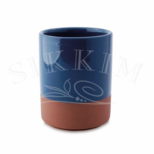 Kubek Ceramiczny `Czarka Terracotta Blue` 250ml