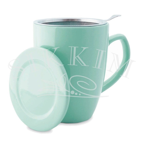 `Plint` Turquoise Mug 300ml with Strainer