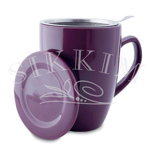 `Plint` Purple Mug 300ml with Strainer