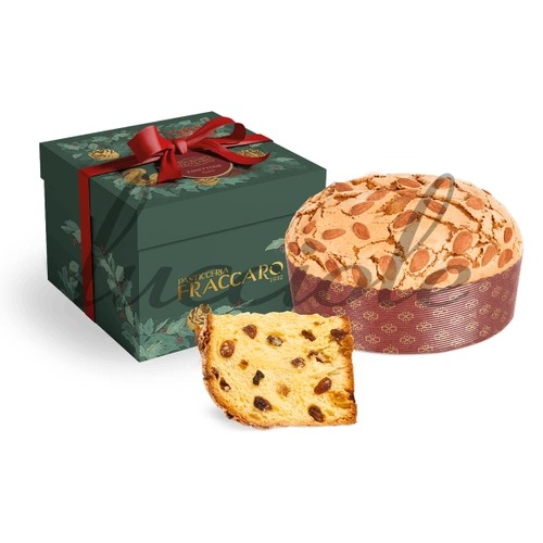 Włoska baba 'Panettone Antico z Migdałami' od Pasticceria Fraccaro 1000g